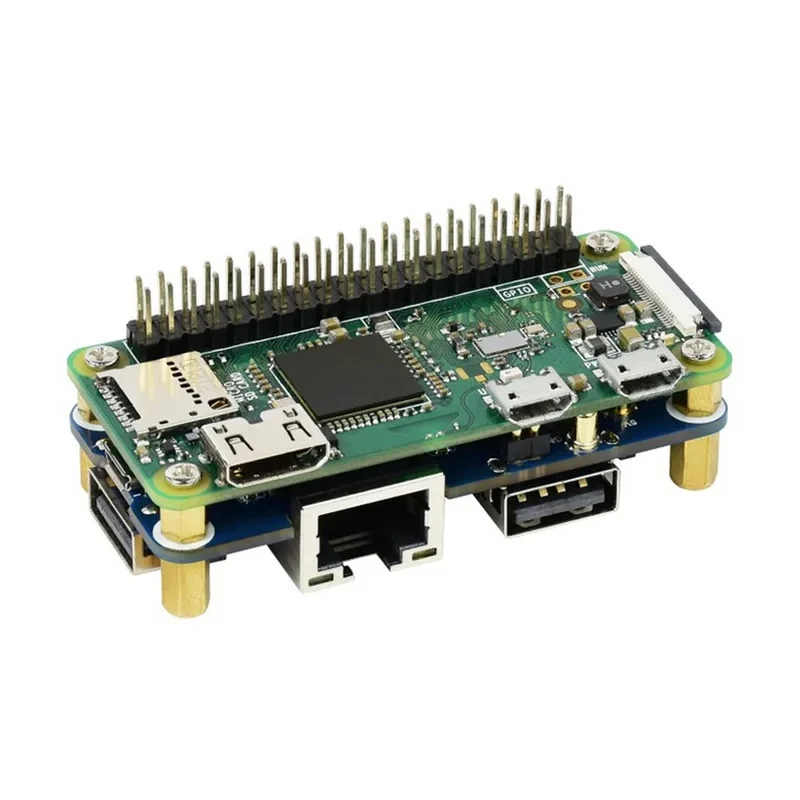 Фото Комплект расширения Zero 2W Ethernet USB HUB HAT для Raspberry Pi 2, 3B, 3, 4 Model B, 5 №4