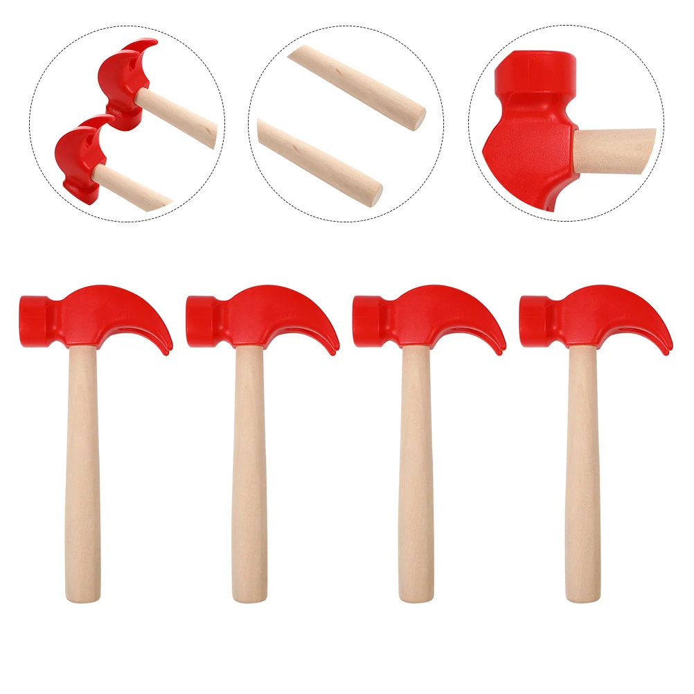 

Hammer Wooden Toy Toys Hammers Kids Educational Mallet Mini Wood Pounding Small Tools Early Pretend Simulation Children