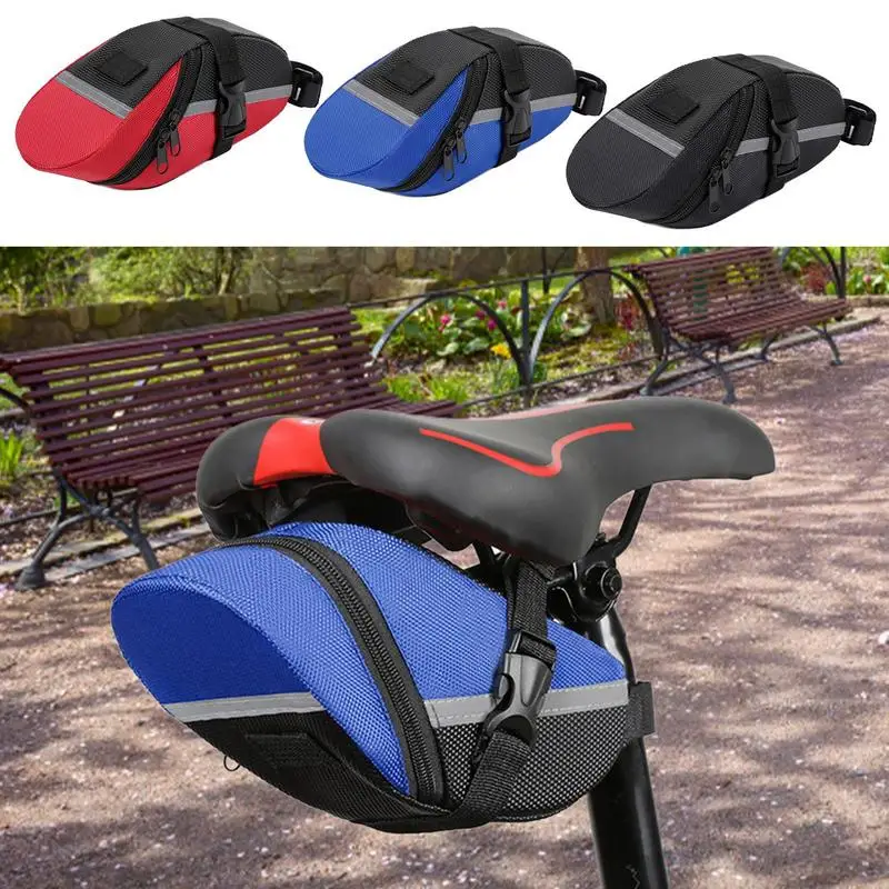 

Bicycle Saddle Rear Seat Storage Bag Ultralight Bicycle Tail Saddle Bag MTB Road Bicycle Repair Tools Saddlebag Fast delivery