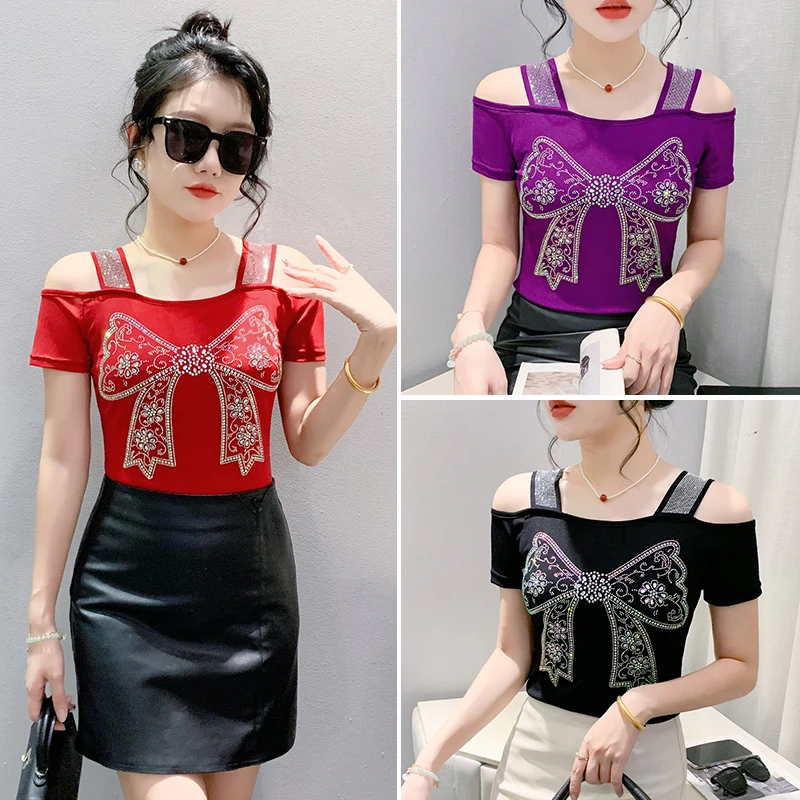 Новое поступление 2024 комплект с принтом в виде банта и бриллиантов