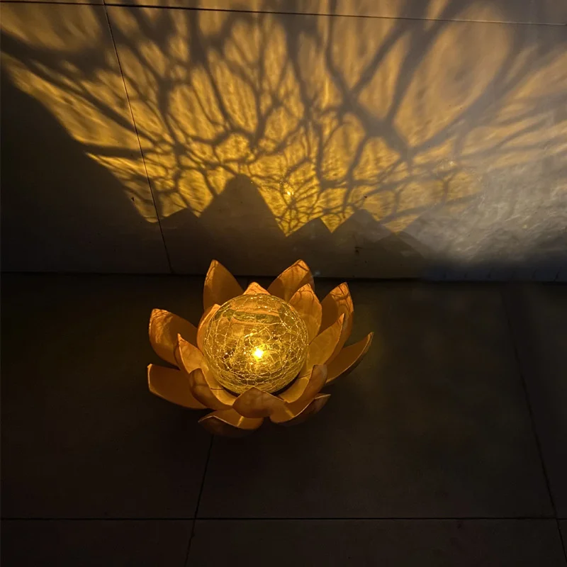 

Led Solar Lotus Flower Light Garden Lights Waterproof Lawn Lamp Realistic Lotus Shape Lamps Bulb Garden Decoration Solar Lamp