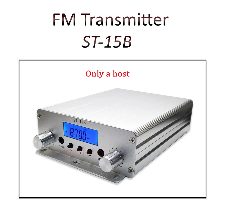 15 Вт FM трансляционный передатчик стерео PLL радиостанция 87 МГц-108 МГц + источник