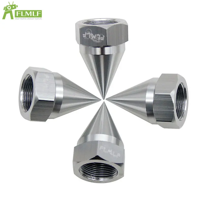 Alloy CNC Upgrade Front Rear 24mm Hex Hub Wheel Nut Cap Set Fit for 1/5 HPI ROFUN BAHA ROVAN KM BAJA 5B 5T 5SC Rc Car Toys Parts