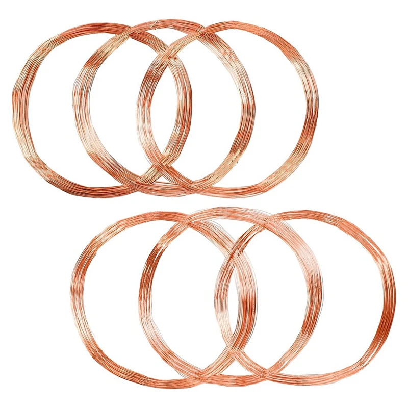 

300 Ft 18/20/22/24/26/28 Gauge Beading Wire For Jewelry Making Copper Craft Wire Tarnish Resistant Pure