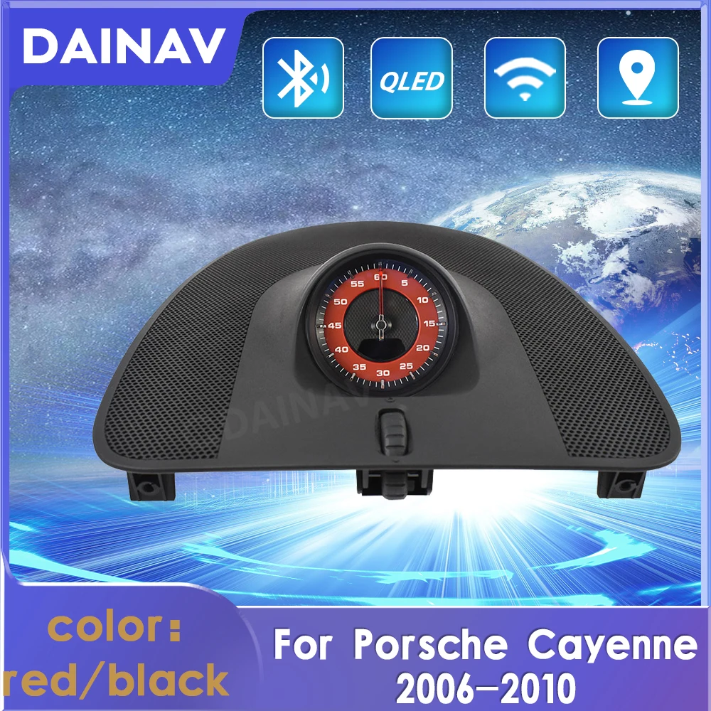 

Для Porsche Cayenne 2006-2010, украшение для салона автомобиля, приборной панели, секундомера, часы, компас