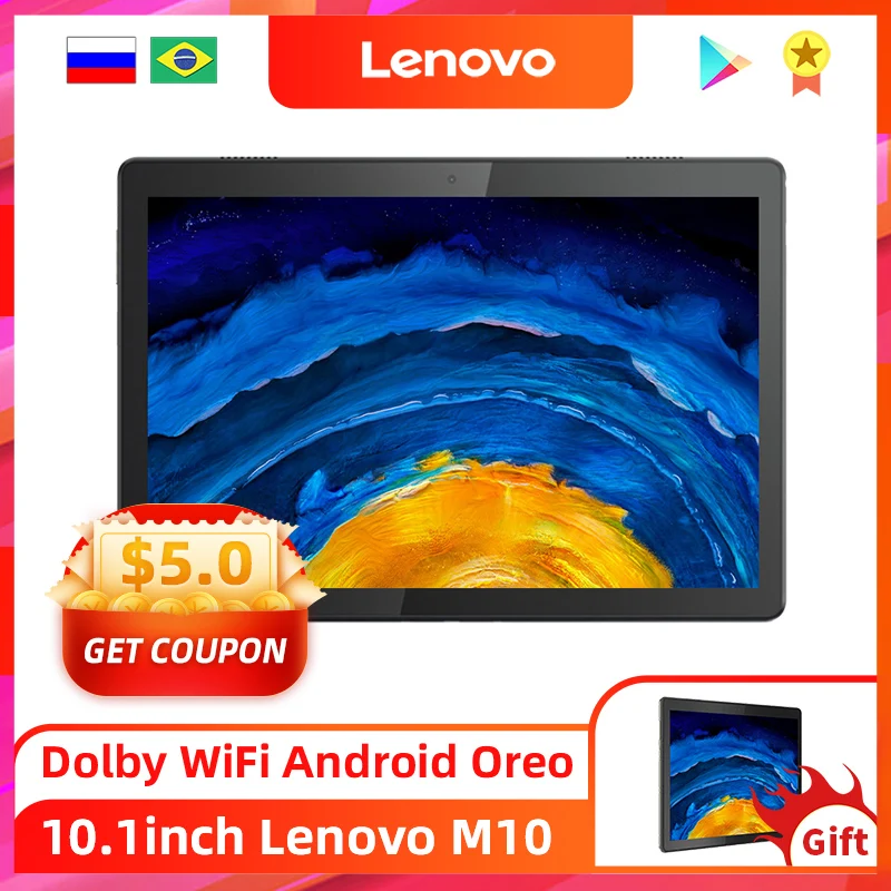 

Lenovo Tab M10 TB-X605F Snapdragon450 16GB ROM 10.1inch IPS thin and light kids tablets tablet PC Dual Speakers Octa-core CPU
