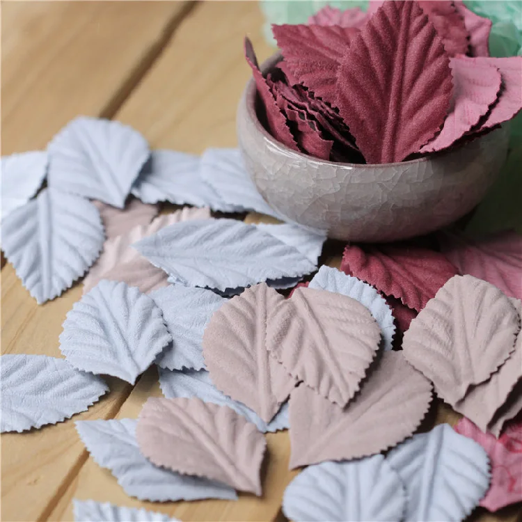 

Искусственная кожа 30 шт./лот, длина 5 см, лист, 3D узор, имитация зеленых растений, листья, «сделай сам», ткань для украшения дня рождения A022