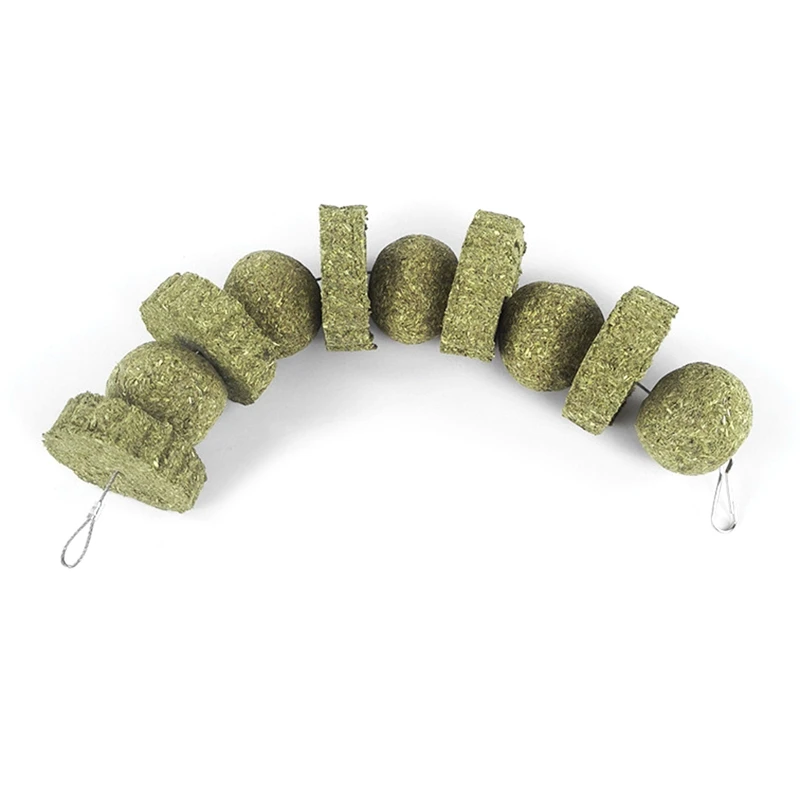 

Rabbit Chew Toy Natural Grass Treats Grass Cakes Balls Small Animal Teething Toy for Bunny Hamster Guinea Pigs Gerbil