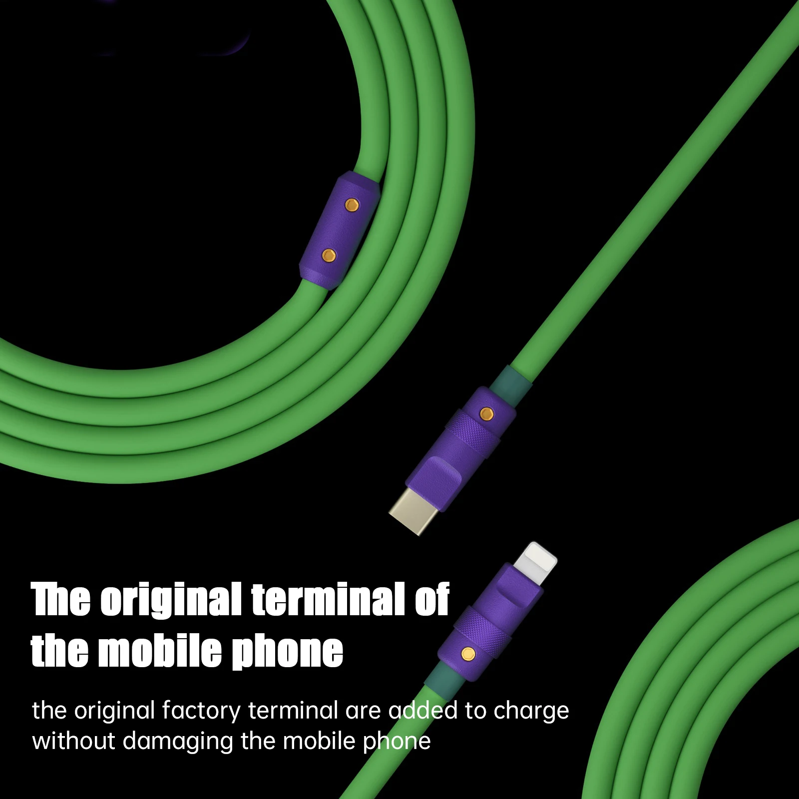 Upgrade Silicone Data Cable 27W PD Fast Chargeing Cable Charger Lightning Colorful Aluminum Alloy Shell for Iphone 14 MacBook
