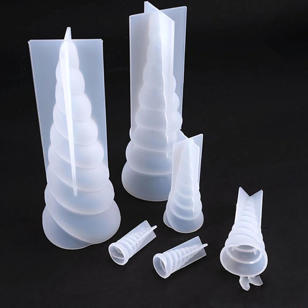 3 PCS DIY Unicorn Mold Horn Para Gelatinas Epoxy Resin Soap Silicone Molds