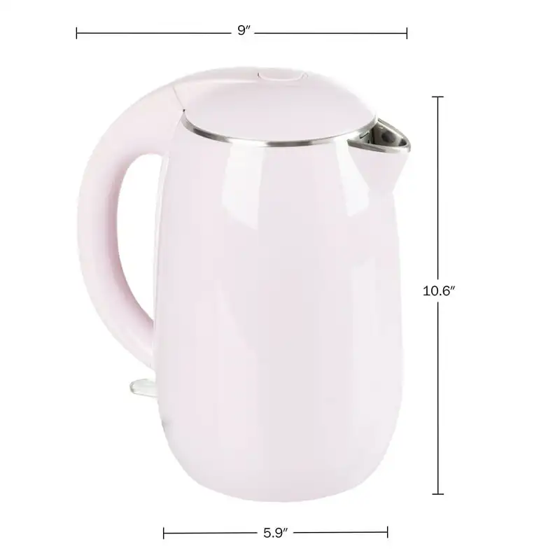 

Electric Kettle - Auto-Off Rapid Boil Water Heater, Pink Hervidor de agua eléctrico Calentador de agua portátil Loose leaf tea