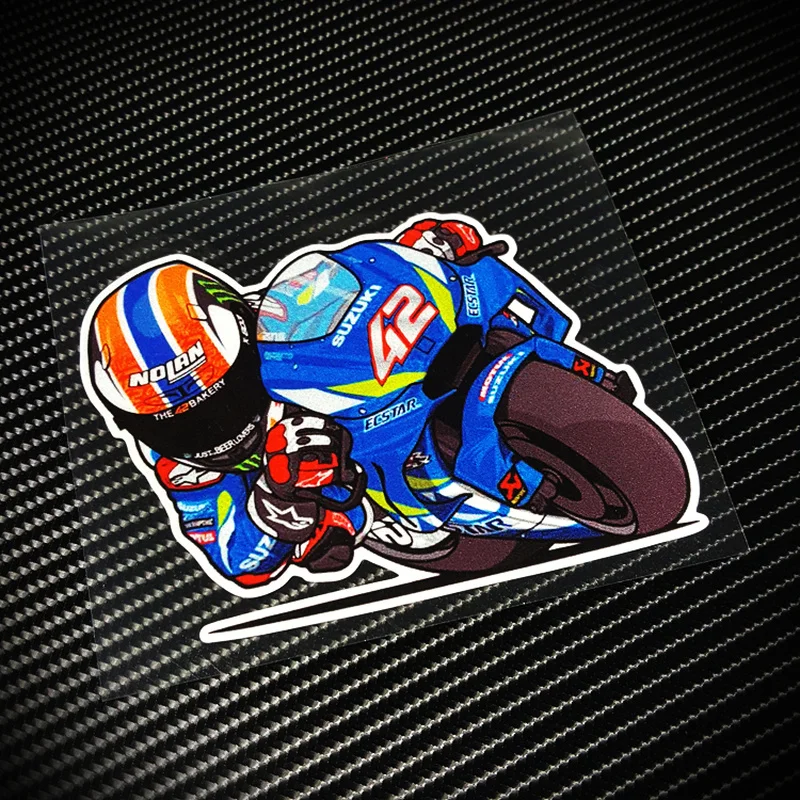 

G326 MOTO GP Stickers Vinyl Decals 42 Motorcycle Racing Safety Reflective Warning Mark Car Window Modification Waterproof