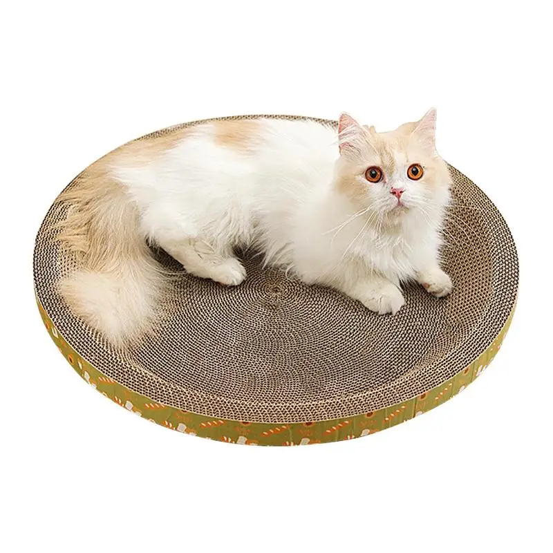 

Cat Scratcher Cardboard Density Corrugated Round Cat Scratcher Bowl Cat Scratch Bed Pet Supplies For Indoor Cats Active Play