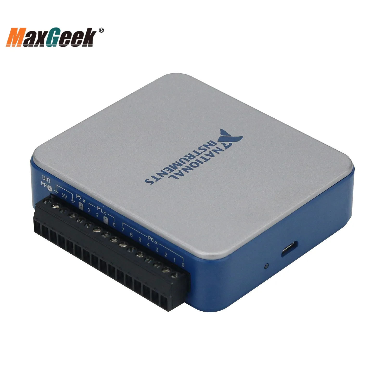 Maxgeek NI USB-6002 USB многофункциональная карта сбора данных DAQ 8AI 16-bit 2AO Digital I/O Labview |