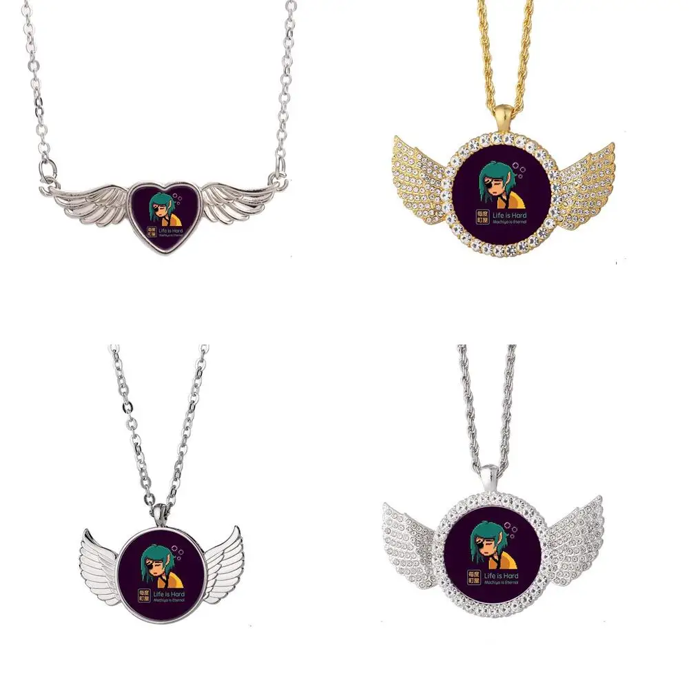 

Bitter And Dark Hxz Angel Wing Necklace Beautiful Pendant Fashion Jewelry