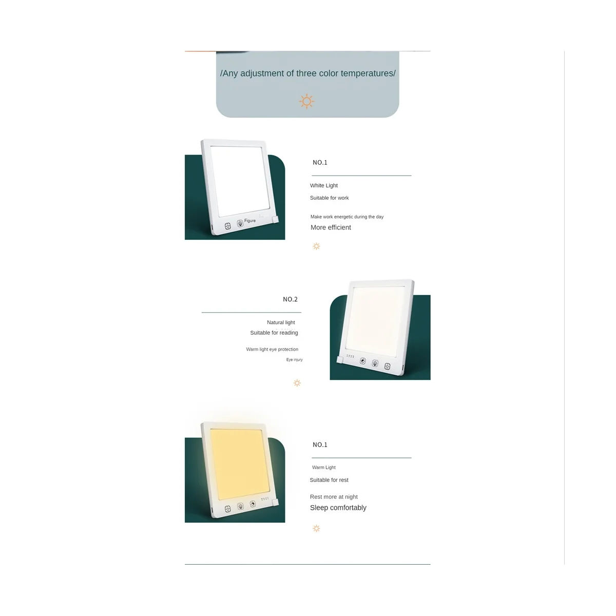 

5V SAD Therapy Lamp 3 Modes Seasonal Affective Disorder Phototherapy Simulating Natural Daylight SAD Therapy Light