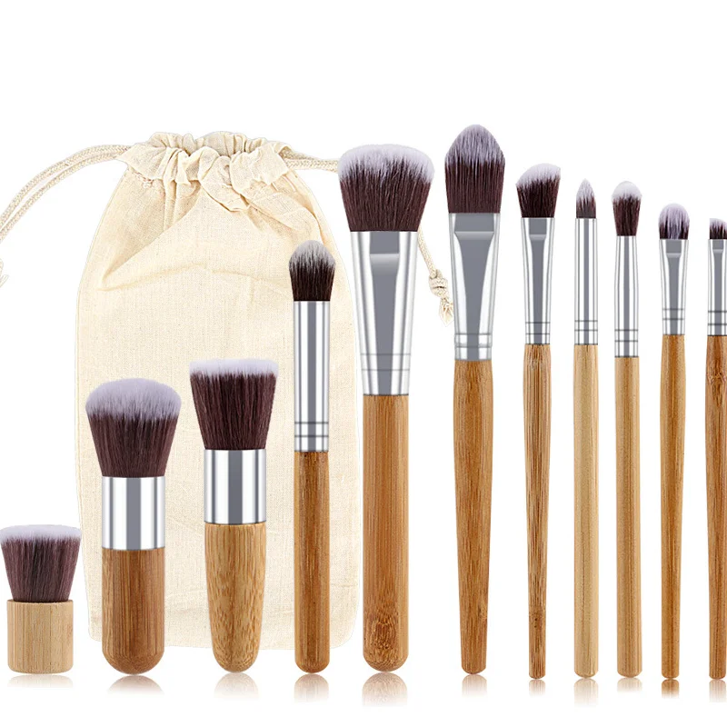 

11pcs Professional Makeup Brushes Set Cosmetic Powder Eye Shadow Foundation Blush Blending Concealer Beauty Accessories Tool Kit