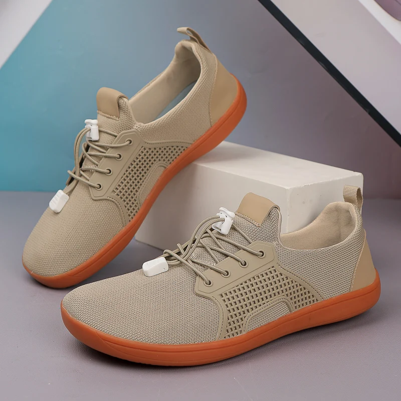 Туфли мужские спортивные с широким носком повседневная обувь в минималистичном