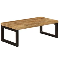 wood coffe table coffee tables for living room tables 43 3x19 7x13 8 solid mango wood and steel