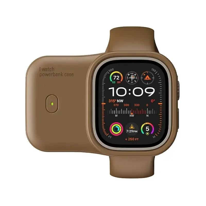 Беспроводное зарядное устройство для Apple Watch 1200 мАч внешний аккумулятор 45 мм 44 49