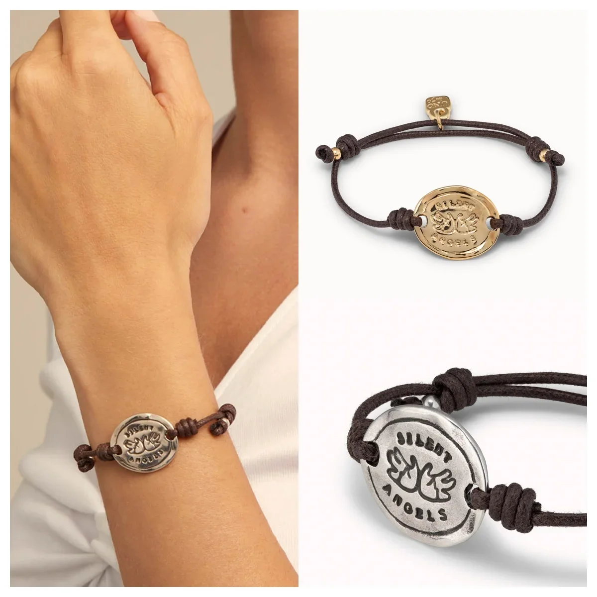 Роскошный испанский оригинальный браслет Unode50 позолоченный винтажный плетеный