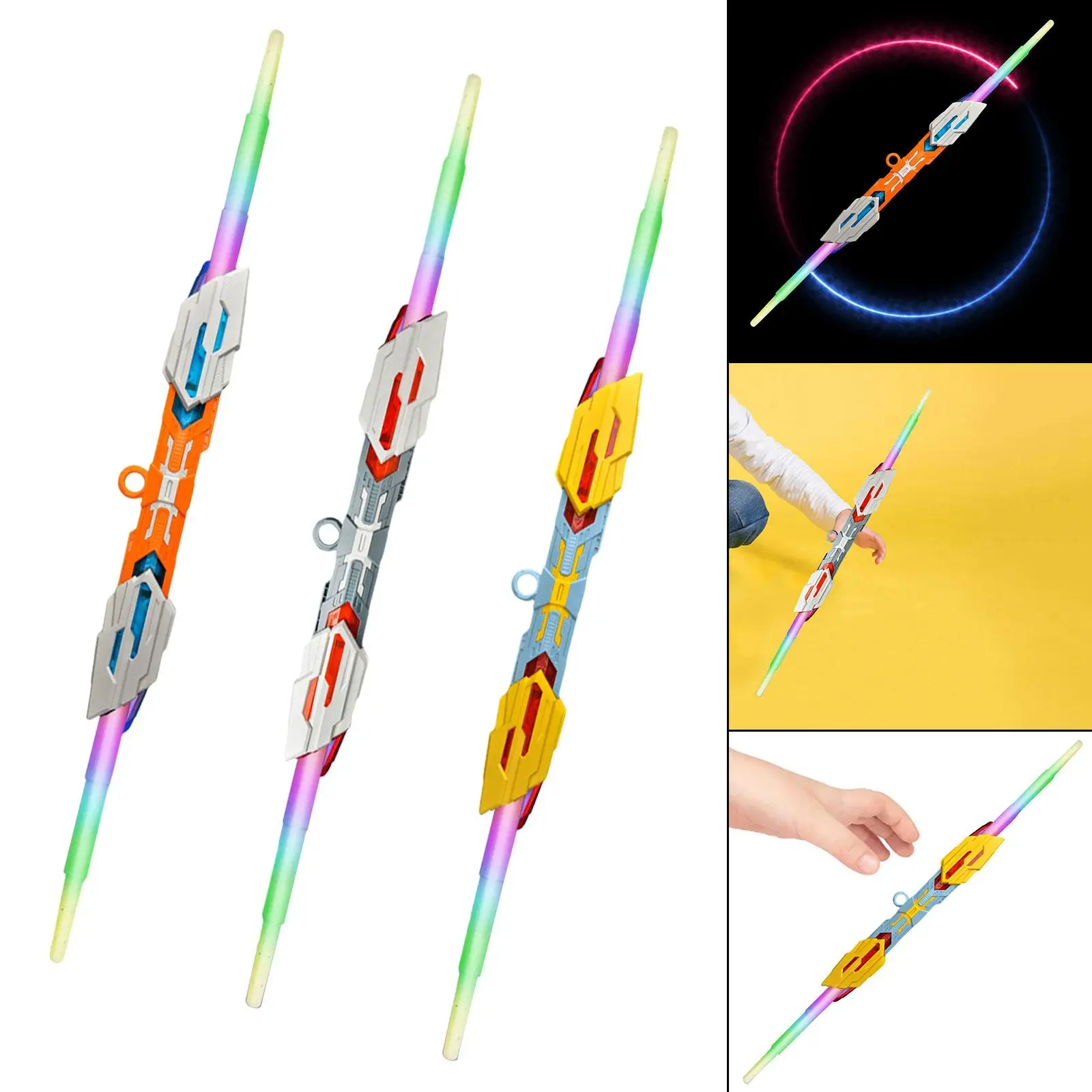 Аксессуары для косплея светящийся мерцающий световой меч вращение на 360 градусов