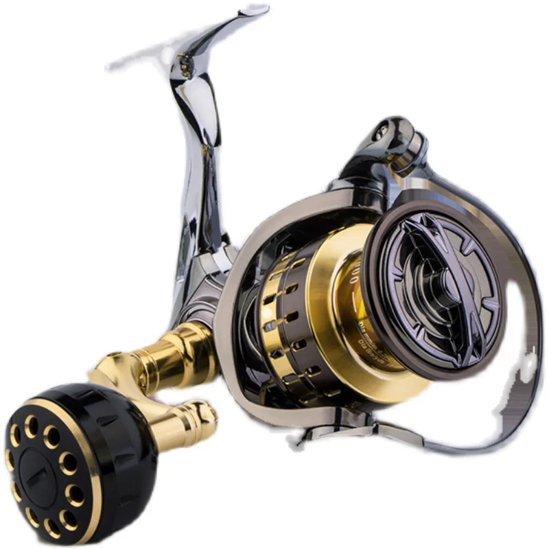 

High Speed Fishing Reel All Metal Handel High Profile Spinning Reel Marine Sport Fixed Spool Artigos De Pesca Pisci Fun