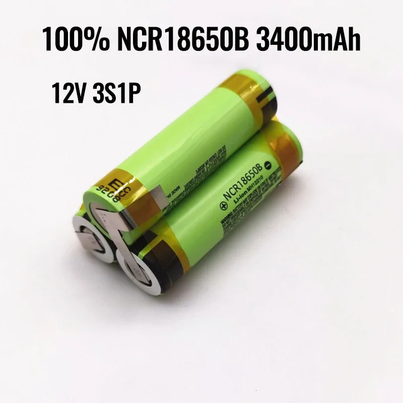 

100% Originele NCR18650B 12V 16.8V 21V 25V Batterij NCR18650B 3400Mah 20A Ontlaadstroom Voor shura Schroevendraaier Batterij