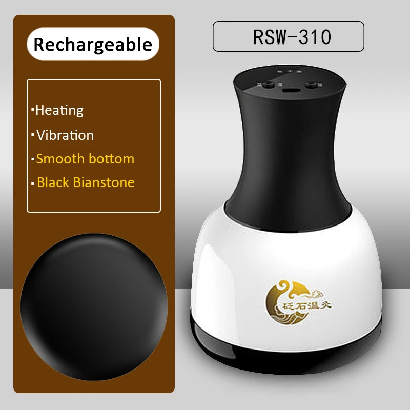 

Электрический массажер гуаша из Нефритового камня, релаксация, вибрация, подогрев, спа-устройство, уход за здоровьем