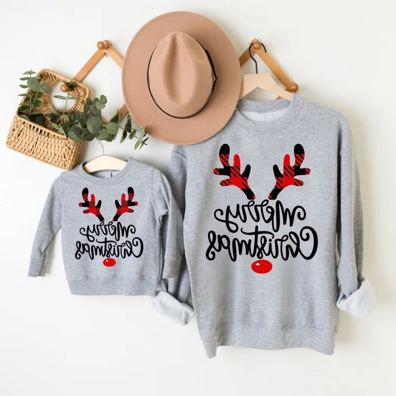 

Mother Daughter Sweater Cute Kids Knit Jacket for Family Matching Tops Clothes Coat Mommy and Me Son Sweaters Outwear