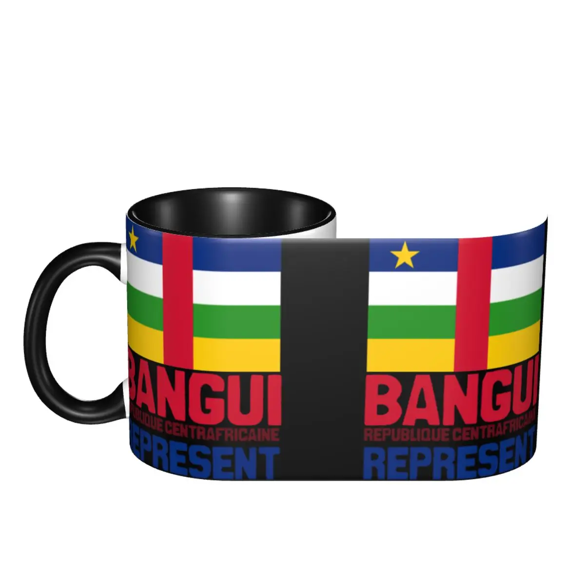 

Bangui, Centrafrique. Represent Graphic Cups Mugs Print Mugs R330 Humor Graphic coffee cups