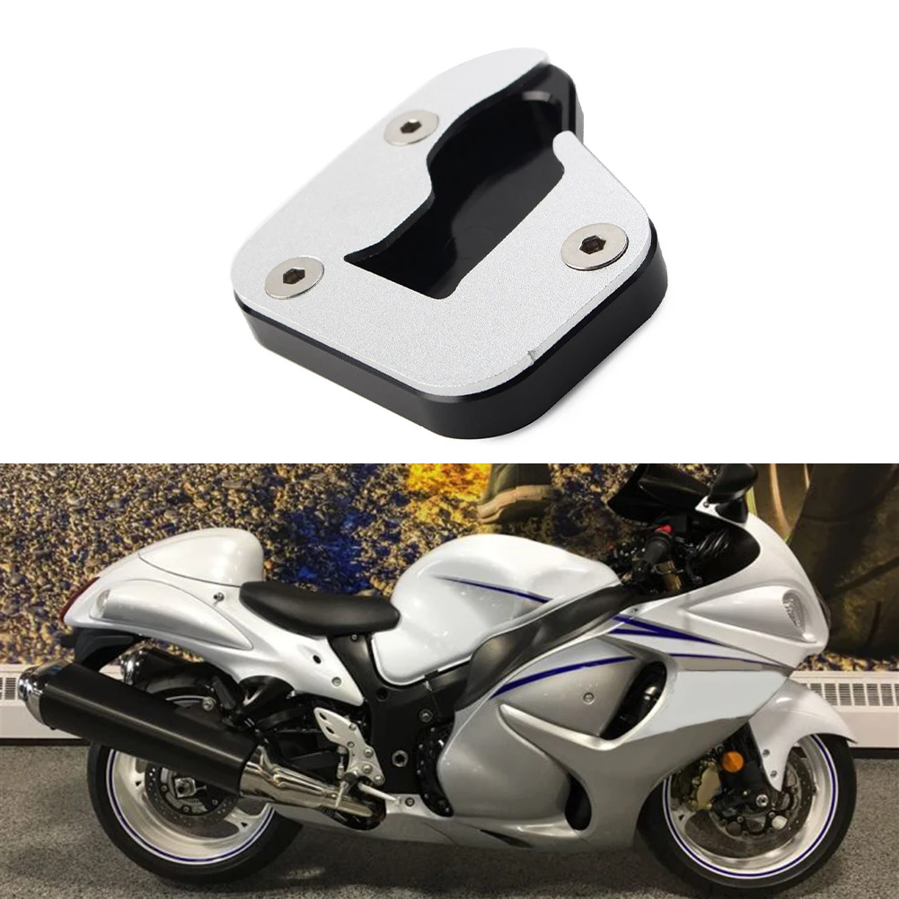 

Extension Pad Side Stand Direct Replacement Silver Black Soft Brand New For SUZUKI HAYABUSA Kickstand Side Stand