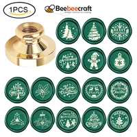 1pc christmas theme wax stamp head 25mm vintage craft sealing stamp head for scrapbooking card making envelopes wedding
