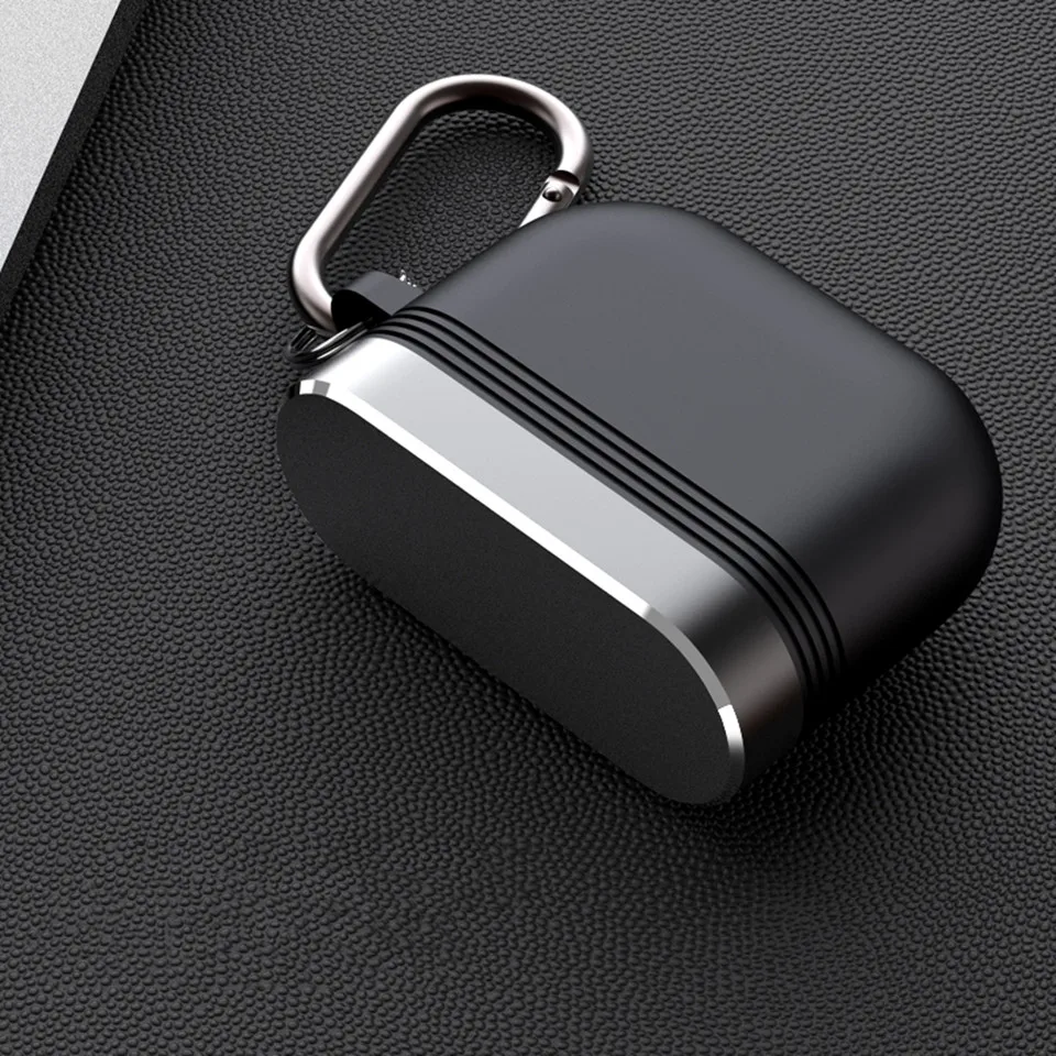 

for Apple Airpods Pro Case with Keychain Luxury Metal Air Pods Earphone Accessories Airpod Funda Protector Air Pods Pro Cases