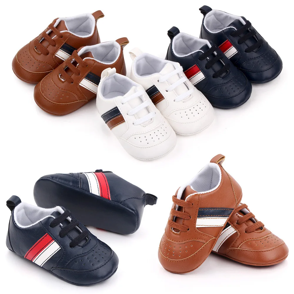 

New spring and autumn Pu casual men's baby shoes soft bottom non slip baby shoes toddler shoes 0-1 years old