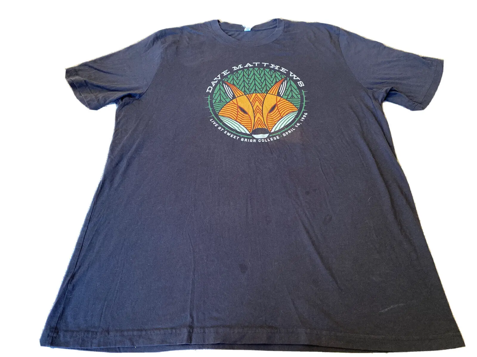 Футболка в винтажном стиле с надписью «Live At Sweet Briar», Размер 2XL, 1996 Футболка в винтажном стиле с надписью «Live At Sweet Briar», Размер 2XL, 1996