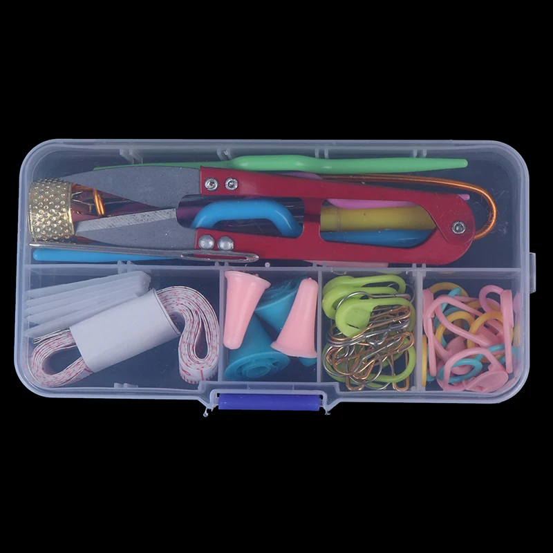 

56Pcs/Set Crochet Hook Knit Yarn Weave Knitting Needle Clip Marker Tool Set Hot Selling