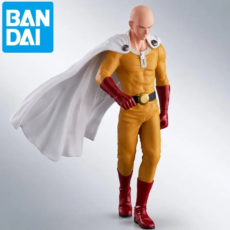 Фото В наличии: Оригинальная фигурка Bandai Spirits One Punch Man Сайтама от Bandai, новая в коробке, игрушка с персонажами аниме. №1