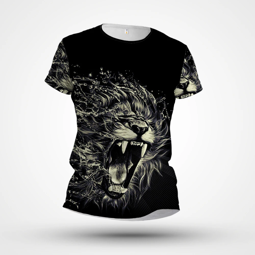 

Animal T-shirt New 3D Printing Luxury Pattern Short Sleeve Customized Factory Direct Sales 2023 Summer Light Luxury Tight Top