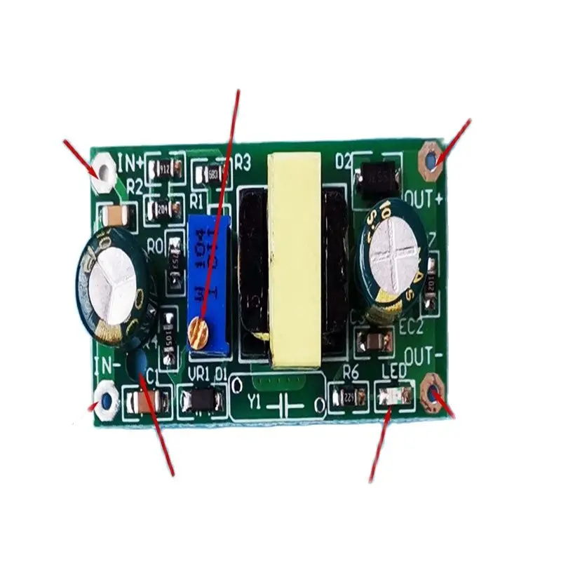 Высоковольтная понижающая изоляционная плата, 22-290 в, 3,6-15 в, Регулируемый Модуль источника питания с переключателем постоянного тока