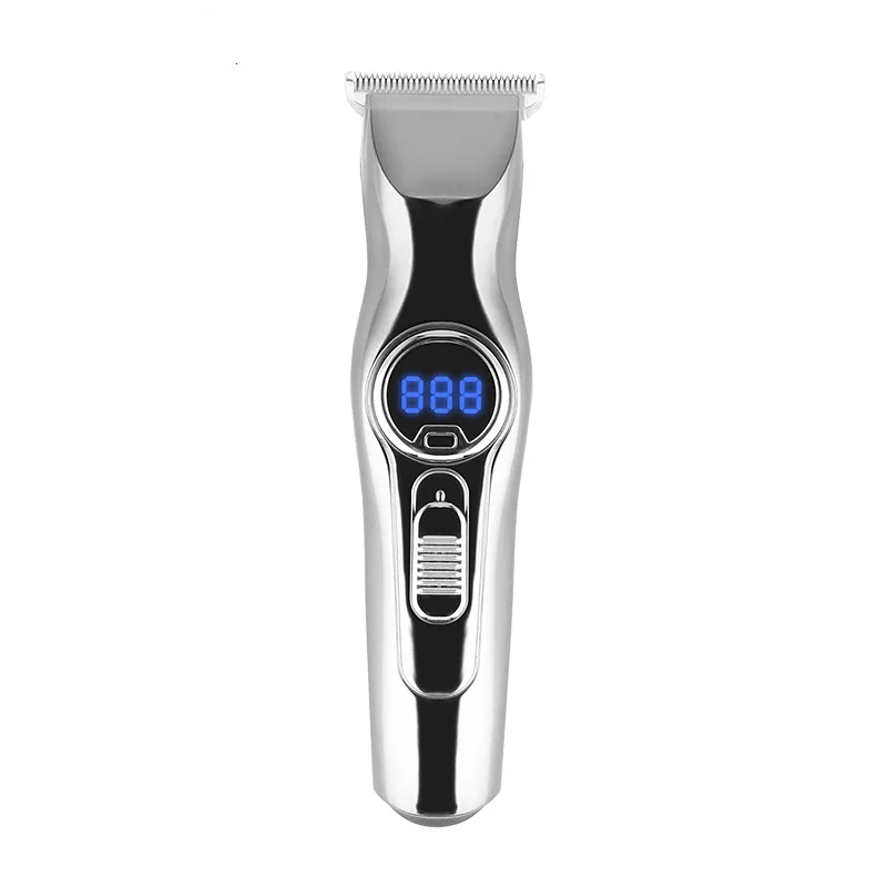 

Metal Electric Hair Trimmer with Digital Display Rechargeable Hair Clipper Beard Trimmer Professional Haircut Machine