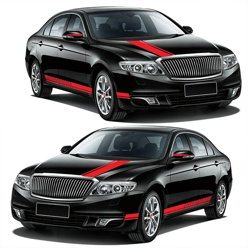 

PET Car Side Stripe Bonnet Skirt Decal Sticker Light Weight Sturdy And Durable Not Easy To Break