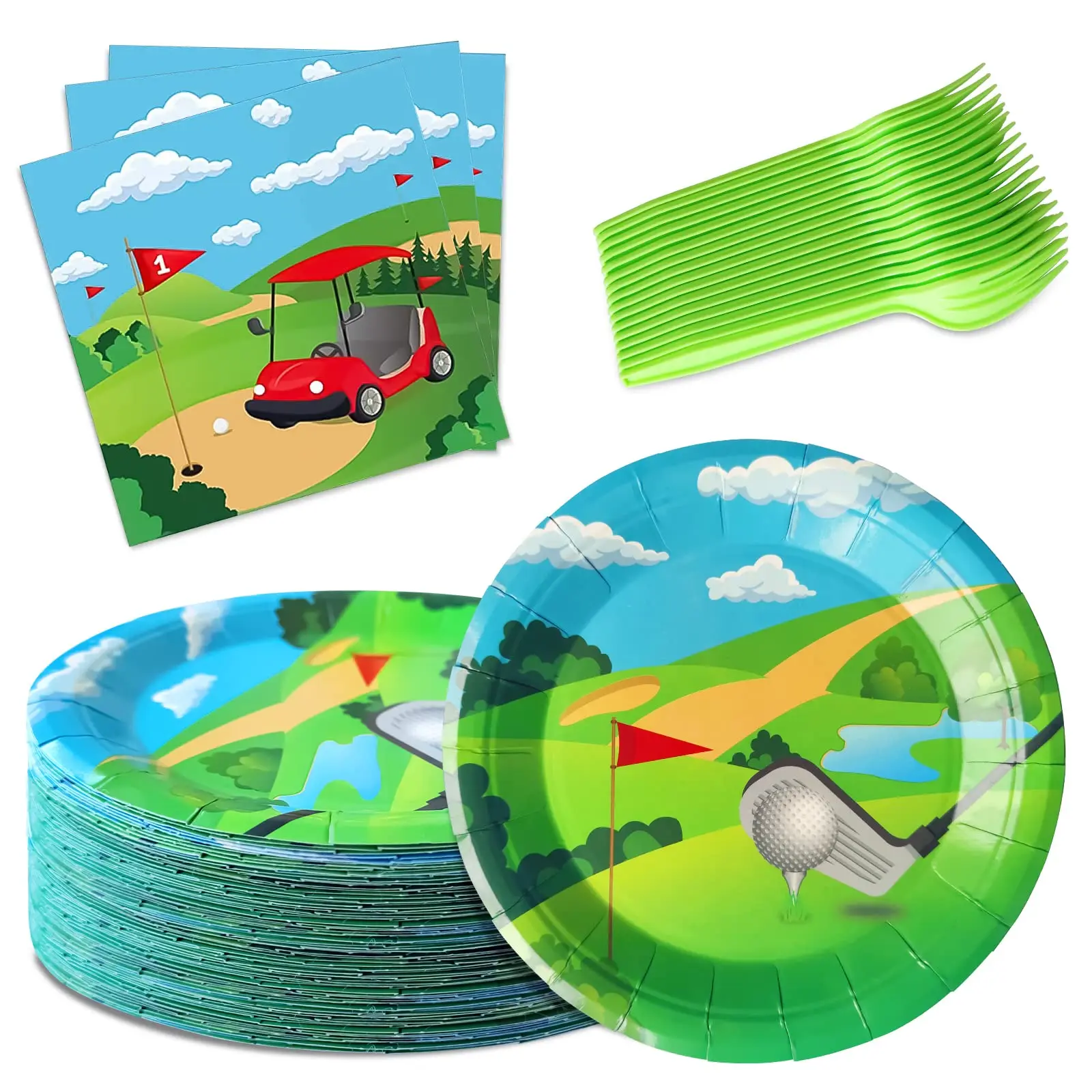 

Бейсбольные принадлежности для вечеринок, наборы бейсбольных тарелок, включая бейсбольные таблички и салфетки и вилки, одноразовые