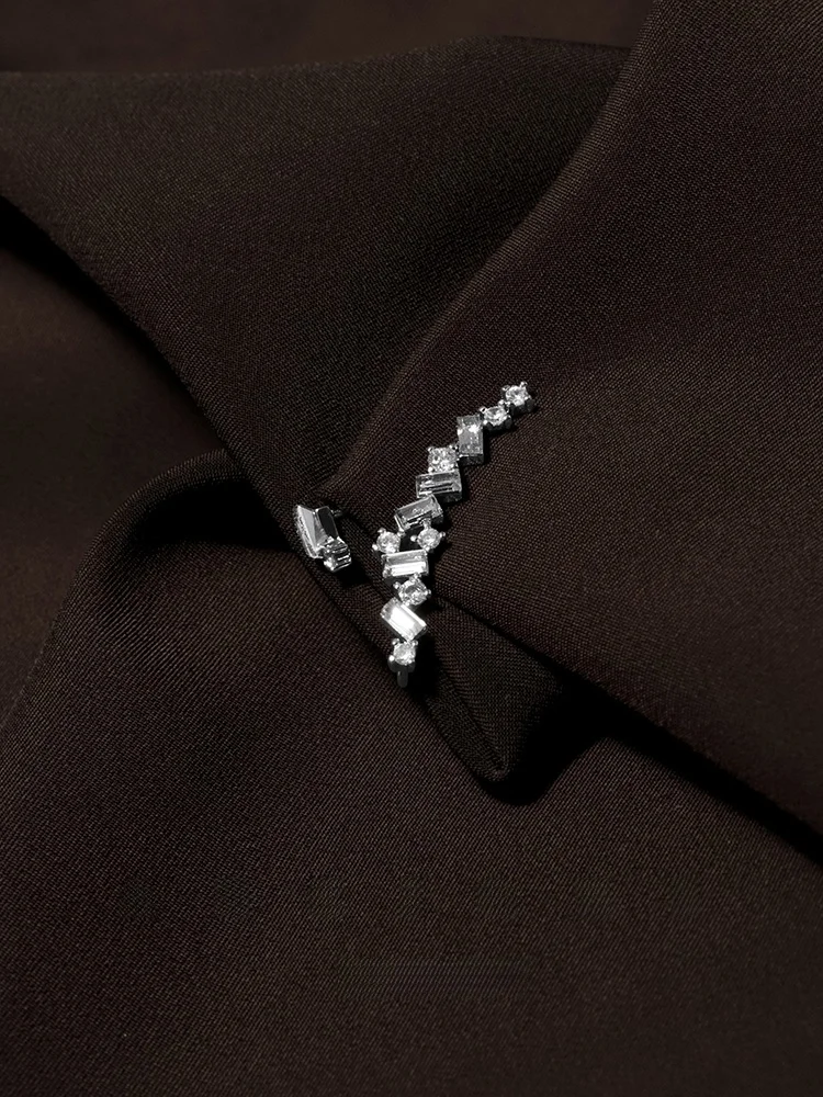 Продажа Anxie супер блестящие хрустальные ушные крючки асимметричные