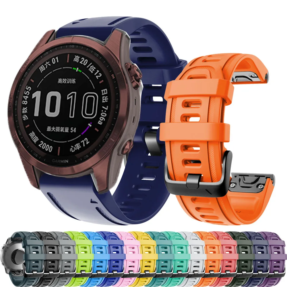 

Ремешок силиконовый для смарт-часов Garmin Fenix 5S 6s 7S MK2S, 20 мм