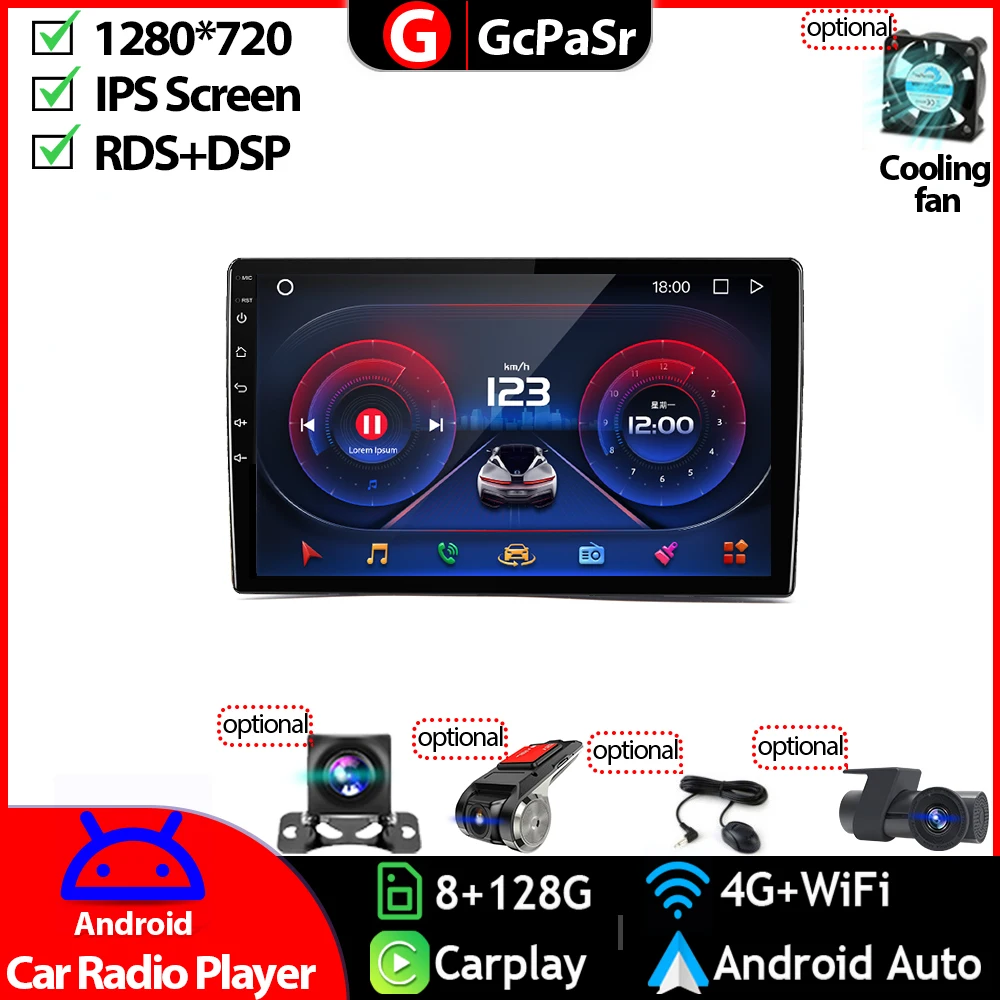 

Автомагнитола на Android, мультимедийный видеоплеер для Toyota, универсальная 10,1 дюймовая навигация Avensis, GPS, аудио, Авторадио Carplay IPS