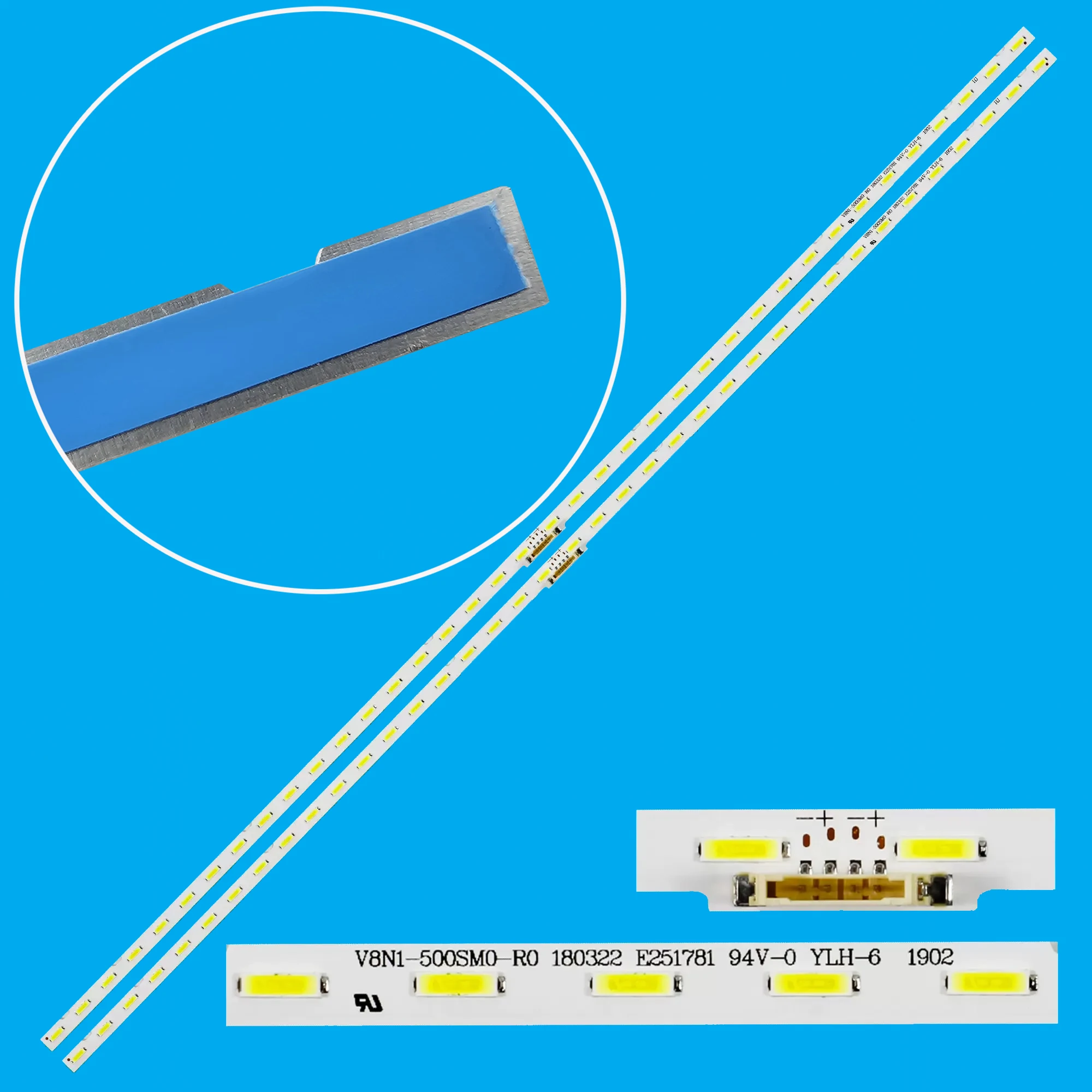 

2pcs/lot светодиодная лента подсветки для 50NU7100 UN50NU7100 UE50NU7100 UE50NU7400 UN50NU7400 UE50NU7020 UN50NU6900 UE50NU7090