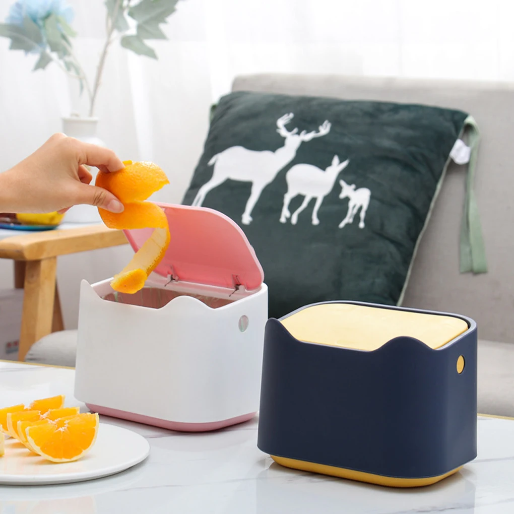 

Пластиковый стол мусорное ведро с крышкой двухслойный мусорный бак на открытом воздухе крошечная мусорная корзина для спальни кухонный му...