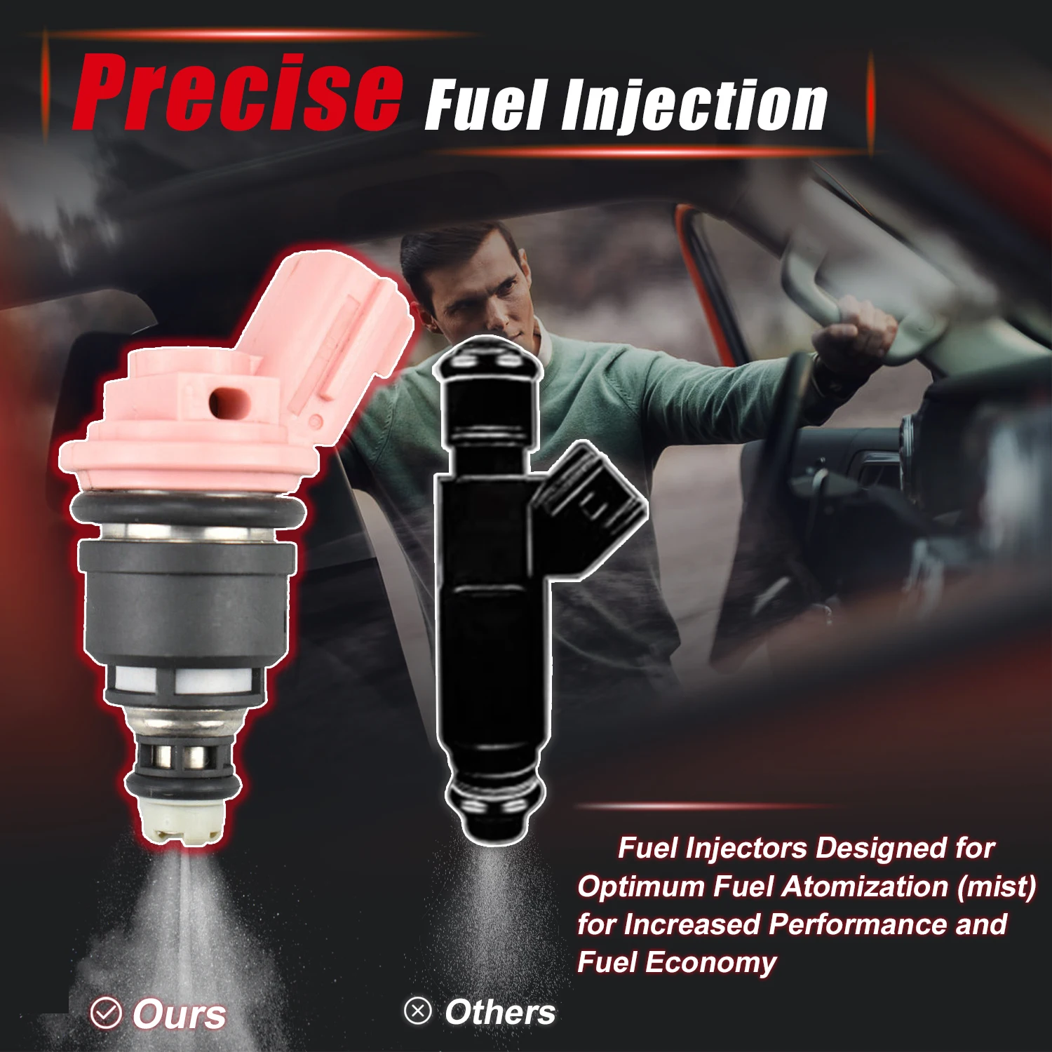 Фото 4 шт. топливные форсунки для Nissan Sentra 200SX NX 1.6L Maxima 3.0L 1991-1999 гг. 1660057 Y00 16600 57Y00 16600-57Y00 №4