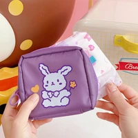 sanitary napkin storage bag women tampon bags credit card holder pouch napkin towel cosmetics cotton coin purse organizer korean